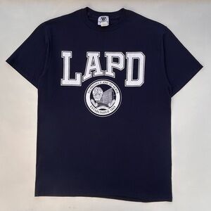Vintage 90’s LAPD Los Angeles Police Department T Shirt Made In USA Men’s Large